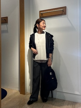 「MICO COULIER（ミコクリエ）のアイテム」を使った、daimonさん（レディース・154cm）の秋コーディネート
