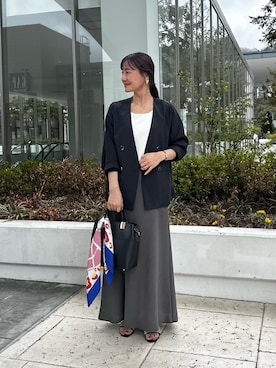 「MICO COULIER（ミコクリエ）のアイテム」を使った、daimonさん（レディース・154cm）の春コーディネート