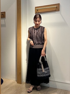 「NOLLEY’S（ノーリーズ）のアイテム（シューズ）」を使った、daimonさん（レディース・154cm）の夏コーディネート