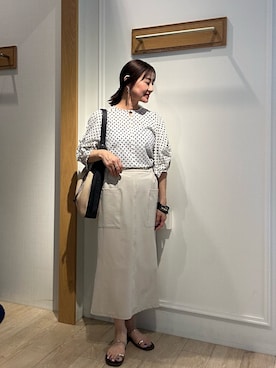 「NOLLEY'S LIGHT（ノーリーズライト）のアイテム」を使った、daimonさん（レディース・154cm）の夏コーディネート