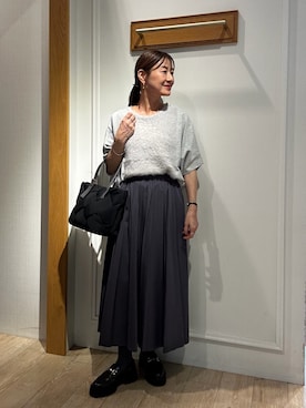 「MICO COULIER（ミコクリエ）のアイテム」を使った、daimonさん（レディース・154cm）の秋コーディネート