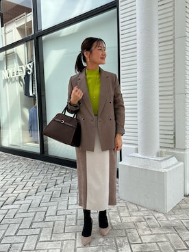 「アイテム（テーラードジャケット）」を使った、daimonさん（レディース・154cm）の秋コーディネート