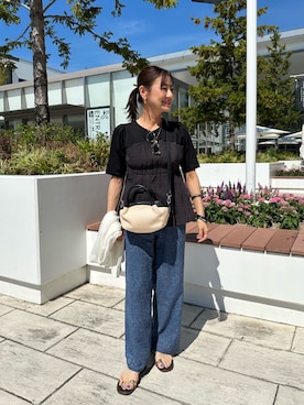 「アイテム（ヘアゴム）」を使った、daimonさん（レディース・154cm）の夏コーディネート