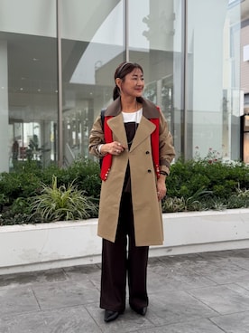 「NOLLEY’S（ノーリーズ）のアイテム（アクセサリー）」を使った、daimonさん（レディース・154cm）の秋コーディネート