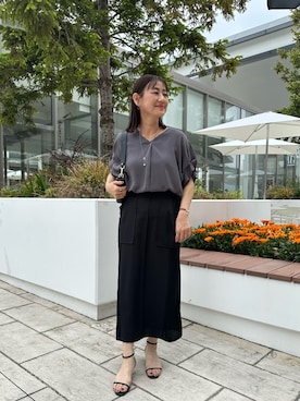 「NOLLEY’S（ノーリーズ）のアイテム（シューズ）」を使った、daimonさん（レディース・154cm）の春コーディネート