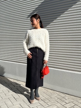 「アイテム（ダウンジャケット/コート）」を使った、daimonさん（レディース・154cm）の秋コーディネート