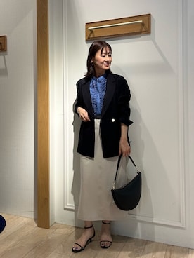「アイテム（テーラードジャケット）」を使った、daimonさん（レディース・154cm）の夏コーディネート