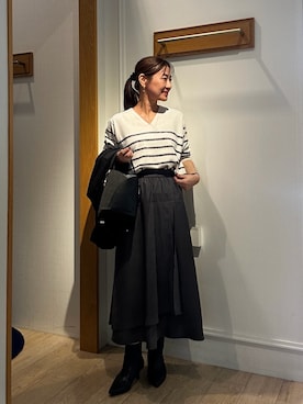 「MICO COULIER（ミコクリエ）のアイテム」を使った、daimonさん（レディース・154cm）の秋コーディネート