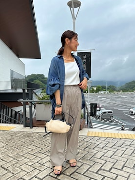 「アイテム（ピアス（両耳用））」を使った、daimonさん（レディース・154cm）の夏コーディネート