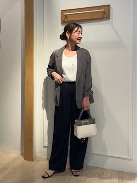 「NOLLEY’S（ノーリーズ）のアイテム」を使った、daimonさん（レディース・154cm）の夏コーディネート