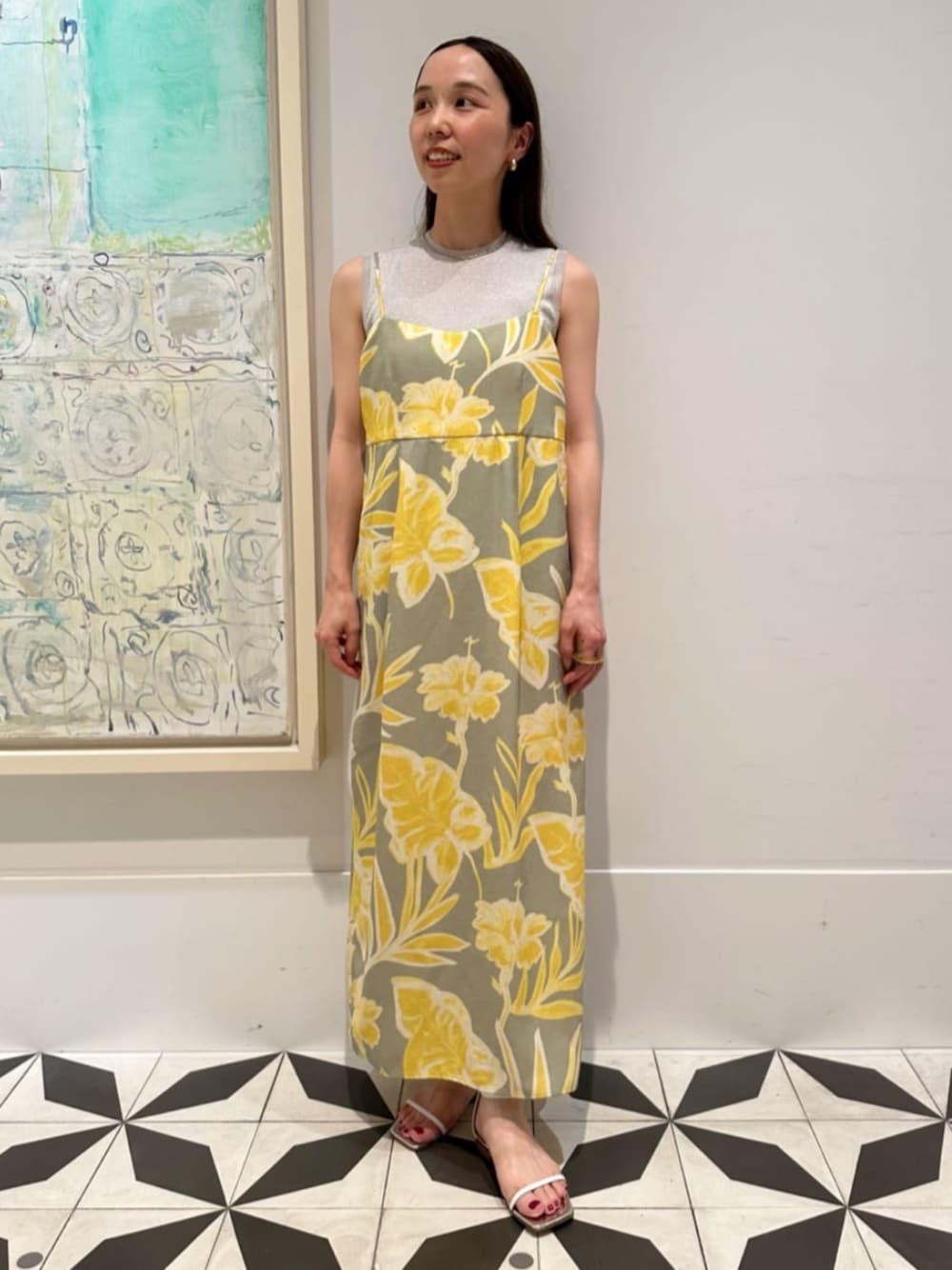 BALLSEY（ボールジィ）の「ハイビスカスプリント キャミソール  