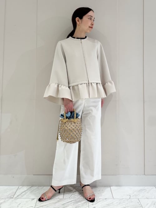 BALLSEY（ボールジィ）の「ドットプリント パフスリーブブラウス