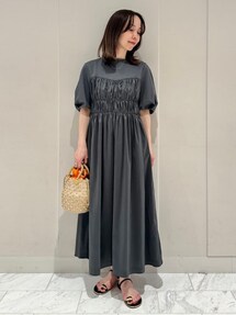 Ballsey コットンジャージーコンビ シャーリングワンピース BALLSEY（ボールジィ）の「コットンジャージーコンビ