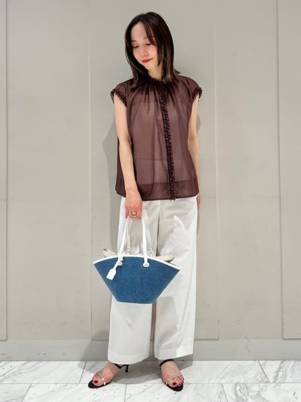 BALLSEY（ボールジィ）の「シアードビー ギャザーフリルブラウス