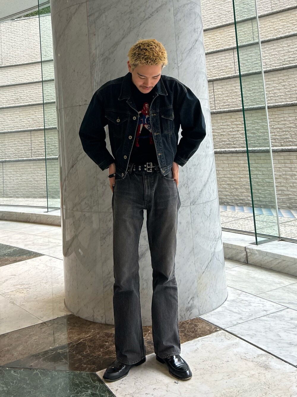 【Masakiさん専用】ジョンローレンスサリバン ブラックレザーベルト JOHN LAWRENCE SULLIVAN - ジョンローレンスサリバン】Leather