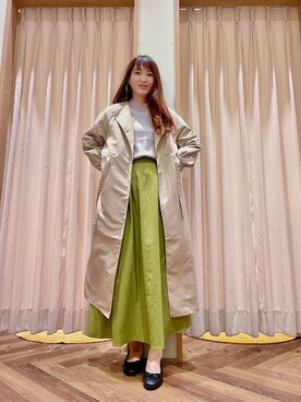 「Te chichi TERRASSE（テチチテラス）のアイテム（その他アウター）」を使った、ericoさん（レディース・159cm）の秋コーディネート