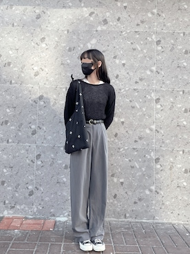 「gray」｜j42m1neさん（レディース・158cm）の秋コーディネート