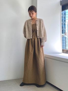 「キャメル」｜Kannaさん（レディース・153cm）の秋コーディネート