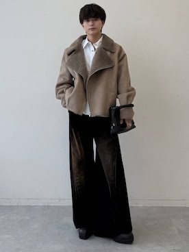 「HARE（ハレ）のアイテム（シューズ）」を使った、ゆーたさん（メンズ・165cm）の秋コーディネート