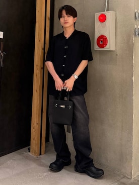 「HARE（ハレ）の【SILVER925 MADE IN JAPAN】シルバー925レースネックレス(HARE)（ネックレス、シルバー系）」を使った、ゆーたさん（メンズ・165cm）の夏コーディネート