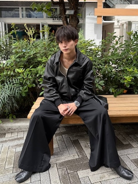 「HARE（ハレ）のアイテム（タンクトップ）」を使った、ゆーたさん（メンズ・165cm）の秋コーディネート
