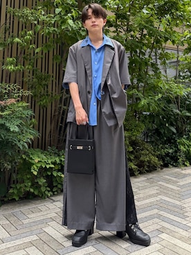 「HARE（ハレ）のアイテム（トップス）」を使った、ゆーたさん（メンズ・165cm）の夏コーディネート