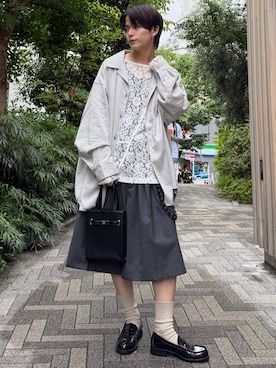 「HARE（ハレ）のアイテム（バッグ）」を使った、ゆーたさん（メンズ・165cm）の夏コーディネート