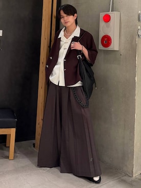 「HARE（ハレ）のアイテム（スラックス）」を使った、ゆーたさん（メンズ・165cm）の夏コーディネート