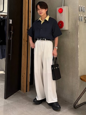 「HARE（ハレ）のアイテム（バッグ）」を使った、ゆーたさん（メンズ・165cm）の夏コーディネート