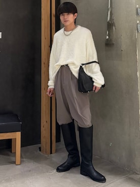 「HARE（ハレ）のアイテム（バッグ）」を使った、ゆーたさん（メンズ・165cm）の秋コーディネート