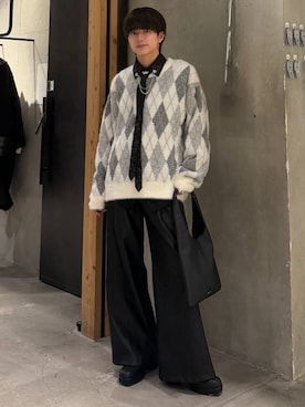 「HARE（ハレ）のアイテム（スラックス）」を使った、ゆーたさん（メンズ・165cm）の秋コーディネート