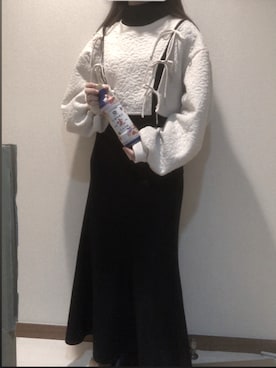 「アイテム（スカート）」を使った、手抜き音大学生さん（レディース・153cm・10代）の秋コーディネート