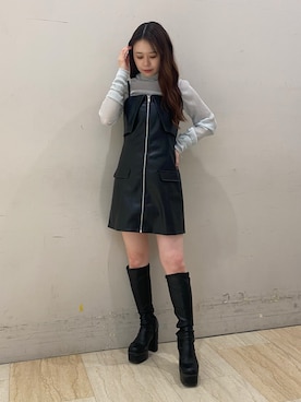 「SPIRALGIRL（スパイラルガール）のアイテム（ワンピース/ドレス）」を使った、YU-KAさん（レディース・152cm）の夏コーディネート