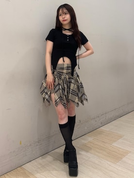 YU-KAさん（レディース・152cm）の夏コーディネート