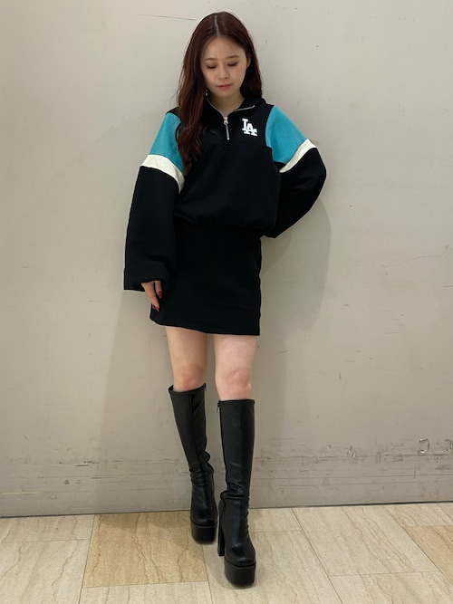 新品未使用品！ヒューマンウーマン！スウェットフーディーワンピース スウェットフーディーワンピース | human woman（ヒューマン
