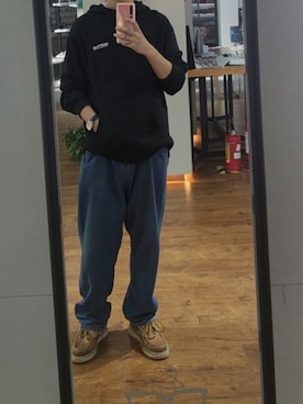 「日系极简」｜xiaofeiさん（メンズ・183cm）の冬コーディネート