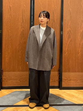 「イチ推しジャケットスタイル」｜「アイテム（その他アウター）」を使った、カナイさん（レディース・157cm）の秋コーディネート