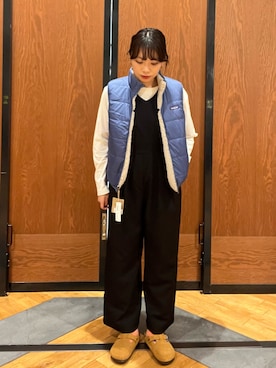 「URBAN RESEARCH DOORS(アーバンリサーチドアーズ)のアイテム(ワンピース)」を使った、カナイさん(レディース・157cm)の秋コーディネート