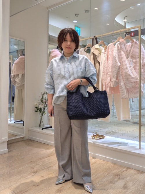 ウォッシャブルラッセルレースTブラウス（シャツ/ブラウス