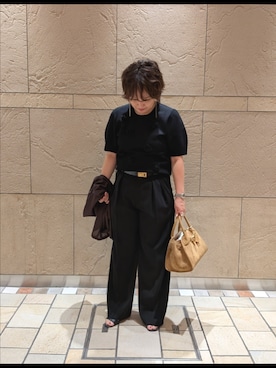 「NOLLEY’S Sophi（ノーリーズソフィ）のアイテム」を使った、kumaさん（骨格ストレート・レディース・153cm）の夏コーディネート