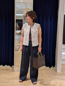 「NOLLEY’S Sophi（ノーリーズソフィ）のアイテム」を使った、kumaさん（骨格ストレート・レディース・153cm）の夏コーディネート
