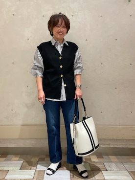 「GIANNI NOTARO（ジャンニノターロ）のアイテム」を使った、kumaさん（レディース・153cm）の春コーディネート