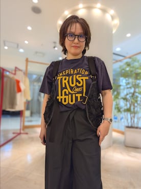 「Rie Miller（リエミラー）のアイテム」を使った、kumaさん（レディース・153cm）の春コーディネート