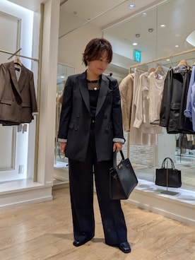 「アイテム（テーラードジャケット）」を使った、kumaさん（レディース・153cm）の秋コーディネート
