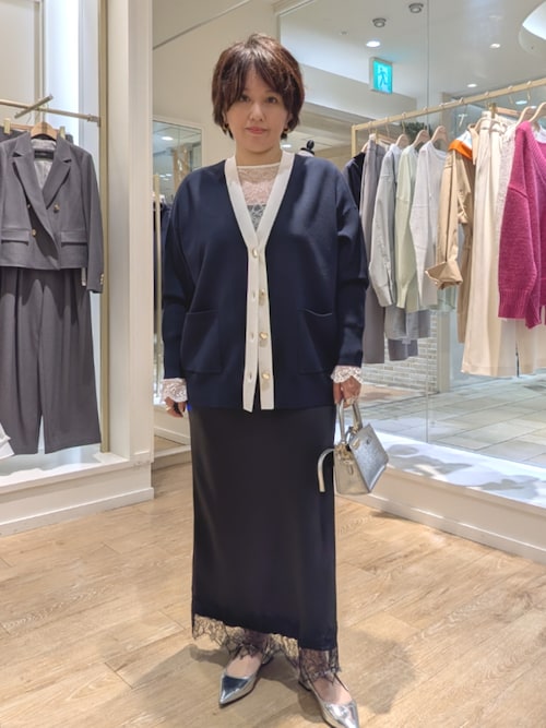 ウォッシャブルラッセルレースTブラウス（シャツ/ブラウス