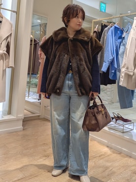 kumaさん（レディース・153cm）の冬コーディネート