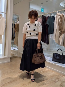 「NOLLEY’S Sophi（ノーリーズソフィ）のアイテム」を使った、kumaさん（骨格ストレート・レディース・153cm）の夏コーディネート
