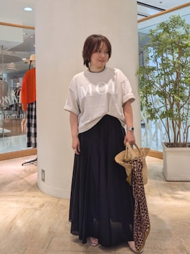 「NOLLEY’S（ノーリーズ）のアイテム」を使った、kumaさん（レディース・153cm）の春コーディネート