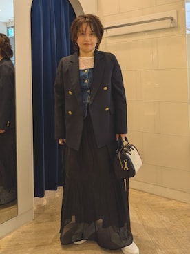 「Rie Miller（リエミラー）のアイテム」を使った、kumaさん（レディース・153cm）の春コーディネート