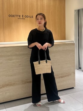 「ODETTE E ODILE（オデットエオディール）のアイテム」を使った、NATSUMIさん（レディース・156cm）の夏コーディネート
